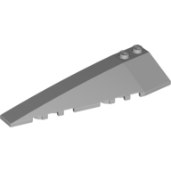 Brick Wedged, Curved 10 x 3 Left — Light Bluish Gray