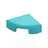 Tile Round 1 x 1 Quarter — Medium Azure