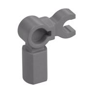 Bar Holder with Clip and 90° Angle (Mechanical Leg) — Flat Silver