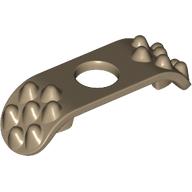 Minifig Neckwear Armour Shoulder Pads Spiky — Dark Tan