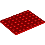 Plate 6 x 8 — Red