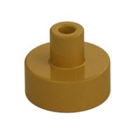Tile Round 1 x 1 with Hollow Bar — Pearl Gold