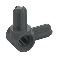 Technic Pin Connector Hub with 2 Perpendicular Axles — Dark Bluish Gray