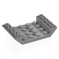 Slope Inverted 45° 6 x 4 Double with 4 x 4 Recessed and 3 Holes — Light Bluish Gray