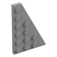 Wedge Plate 6 x 4 Right — Light Bluish Gray