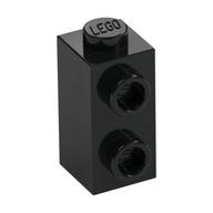Brick Special 1 x 1 x 1 2/3 with Studs on 1 Side — Black