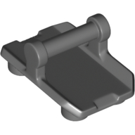 Plate Special / Shield Rectangular with 4 Studs, Handle — Dark Bluish Gray