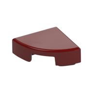 Tile Round 1 x 1 Quarter — Dark Red