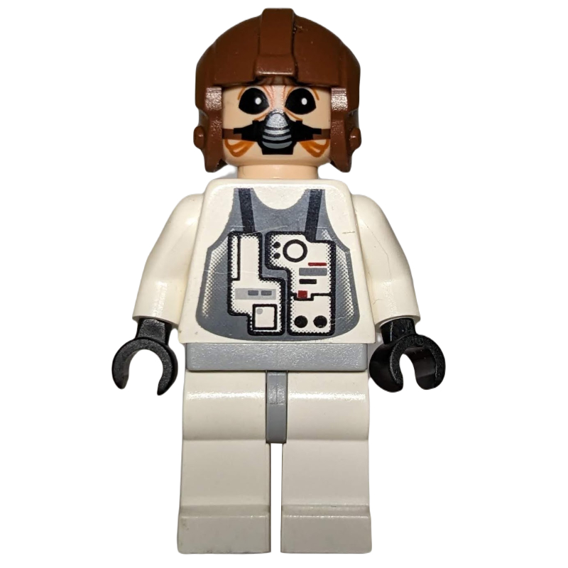 Ten Numb - White Pilot Suit, Light Nougat Head, Aviator Helmet