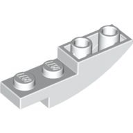 Brick Curved 4 x 1 Inverted — White