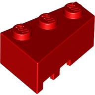 Brick Wedged, Angled 3 x 2 Right — Red