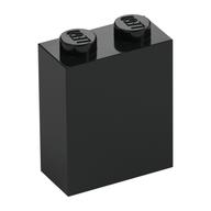 Brick 1 x 2 x 2 with Inside Stud Holder — Black