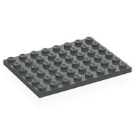 Plate 6 x 8 — Dark Bluish Gray