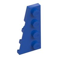Wedge Plate 4 x 2 Left — Blue