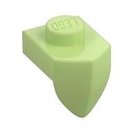 Plate Special 1 x 1 with Vertical Tooth — Yellowish Green