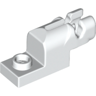 Launcher, Plate Special 1 x 2 with Mini Blaster — White