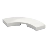 Tile 3 x 3 Curved, Macaroni — White