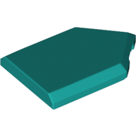 Tile Special 2 x 3 Pentagonal — Dark Turquoise