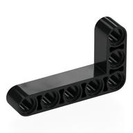 Technic Beam 3 x 5 L-Shape Thick — Black