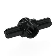 Technic Pin Connector Hub with 2 Axles — Black