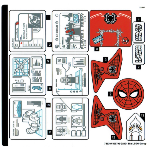 Sticker Sheet for Set 76175-1 — (Not Applicable)
