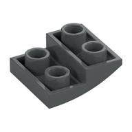 Brick Curved 2 x 2 x 2/3 Inverted — Dark Bluish Gray