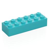 Brick 2 x 6 — Medium Azure