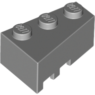 Brick Wedged, Angled 3 x 2 Right — Light Bluish Gray