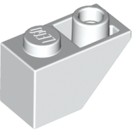 Slope Inverted 45° 2 x 1 — White