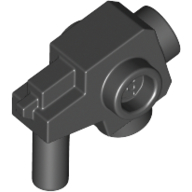 Weapon Gun / Blaster with Studs on Side — Black