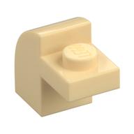 Brick Curved 1 x 2 x 1 1/3 with Curved Top — Tan