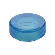 Tile Round 1 x 1 — Trans-Dark Blue