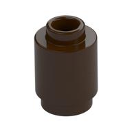 Brick Round 1 x 1 Open Stud — Dark Brown