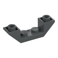 Slope Inverted 45° 4 x 1 Double with 1 x 2 Recessed — Dark Bluish Gray