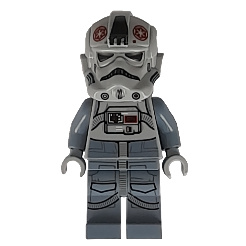 AT-AT Driver - Dark Red Imperial Logo, Cheek Lines, Frown