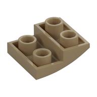 Brick Curved 2 x 2 x 2/3 Inverted — Dark Tan