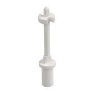 Bar 3L with Handle, Stop Ring and Side Stops (Minifig Ski Pole) — White