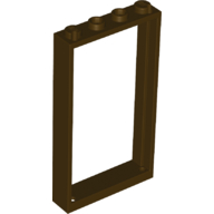 Door Frame 1 x 4 x 6 Type 2 — Dark Brown