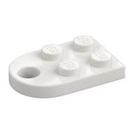Plate Special 3 x 2 with Rounded End, Hole — White