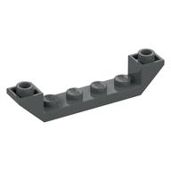 Slope Inverted 45° 6 x 1 Double with 1 x 4 Recessed — Dark Bluish Gray