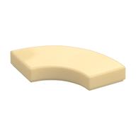 Tile 2 x 2 Curved, Macaroni — Tan