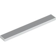 Tile 1 x 8 with Groove — White