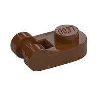 Plate Special 1 x 1 Rounded with Handle — Reddish Brown