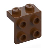 Bracket 1 x 2 - 2 x 2 — Reddish Brown