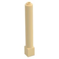 Support Round 1 x 1 x 6 Solid Pillar — Tan