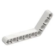 Technic Beam 1 x 9 Bent (6 - 4) Thick — White