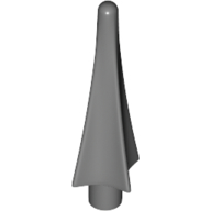 Weapon Spear Tip with Fins — Dark Bluish Gray