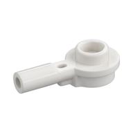 Plate Round 1 x 1 with Hollow Stud and Horizontal Bar 1L — White