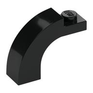 Brick Arch 1 x 3 x 2 Curved Top — Black