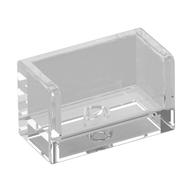 Panel 1 x 2 x 1 with Rounded Corners and 2 Sides — Trans-Clear